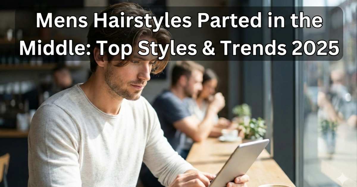 Mens Hairstyles Parted in the Middle