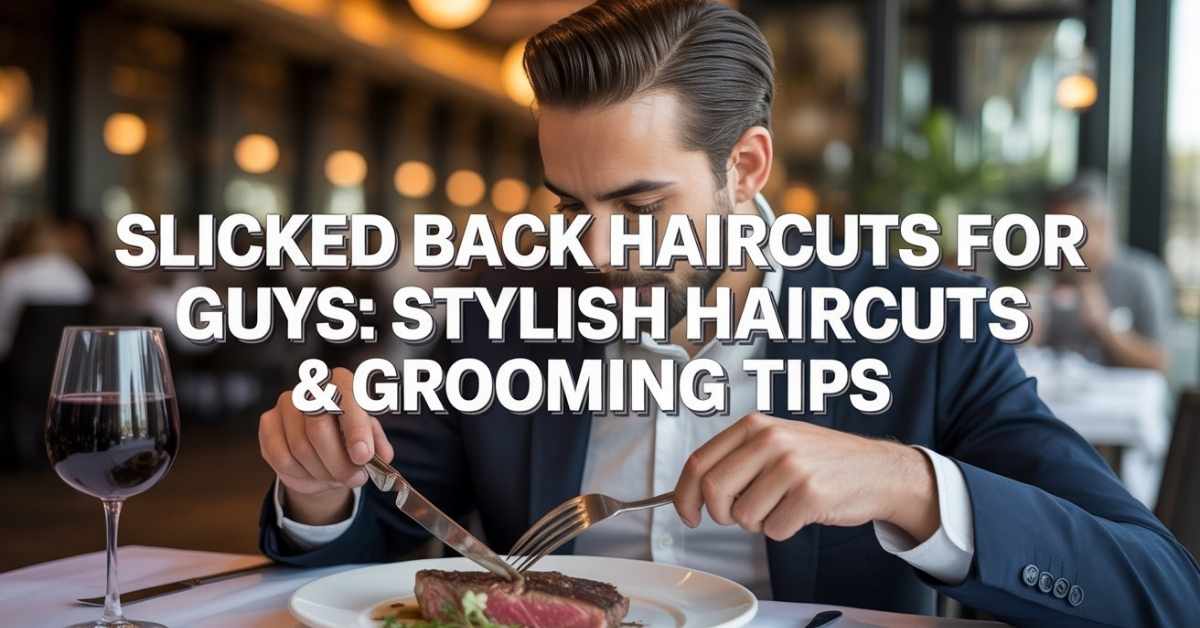 Slicked Back Haircuts for Guys